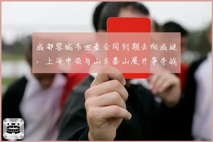 成都蓉城韦世豪合同到期去向成谜,上海申花与山东泰山展开争夺战